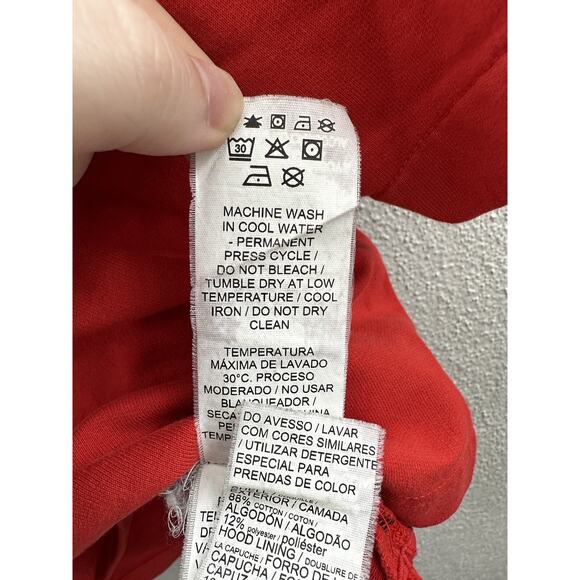 Puma Mens Camo Pack Sweatshirt Hoodie Size Small Red Short Sleeve Logo - Picture 9 of 14